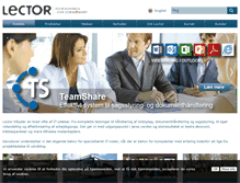 Tablet Screenshot of lector.dk